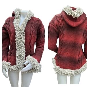 Otavalo Handmade‎ Tonal Hooded loomed sweater XL